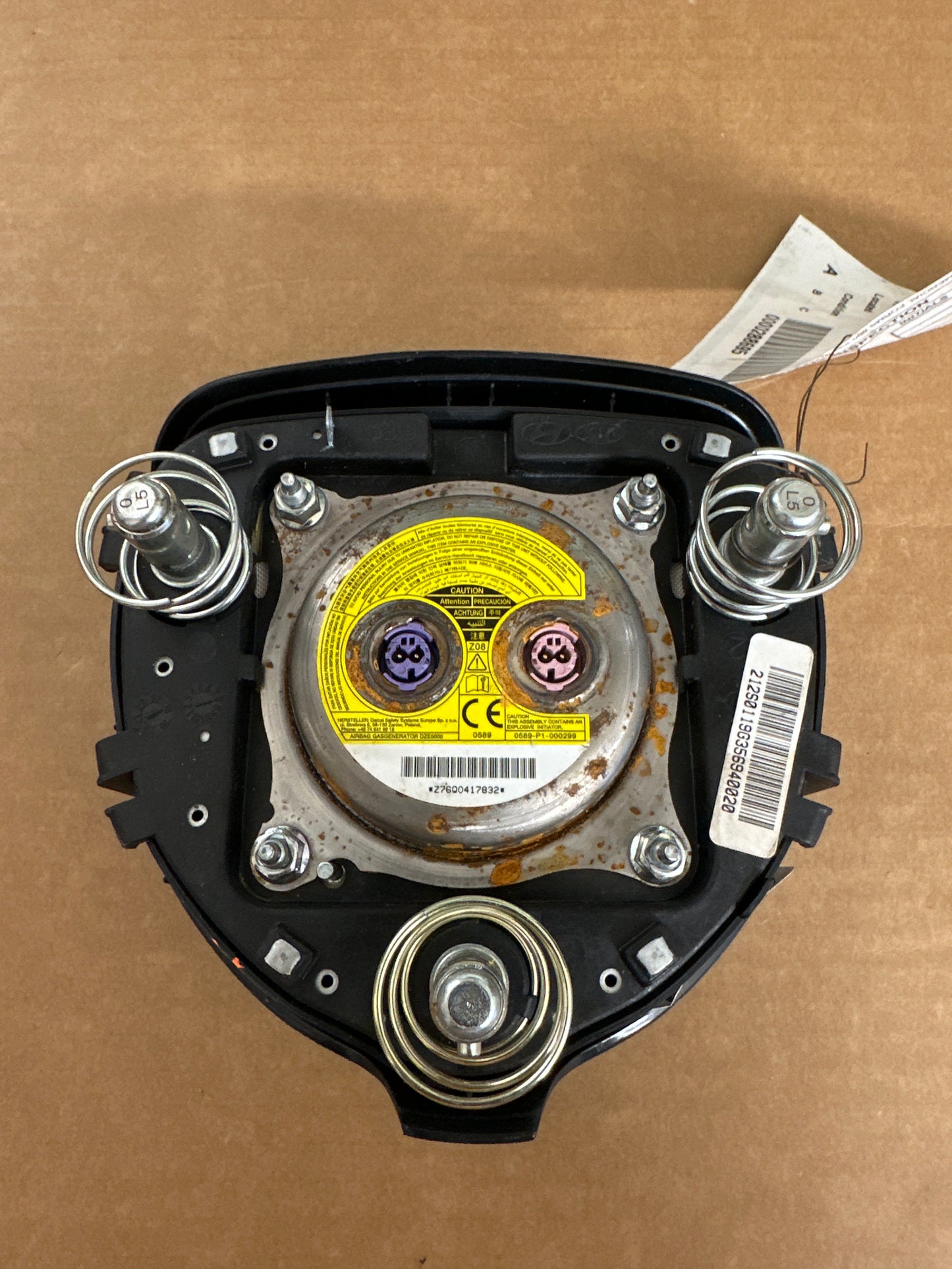 2021 2022 2023 Hyundai Elantra steering wheel airbag used oem