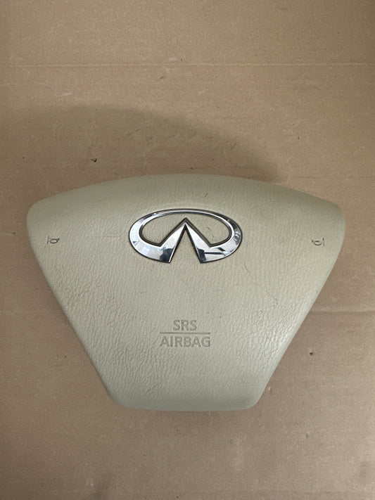 2013 2014 2015 2016 2017 2018 2019 2020 Infiniti qx60 jx35 m37 steering wheel airbag used oem tan