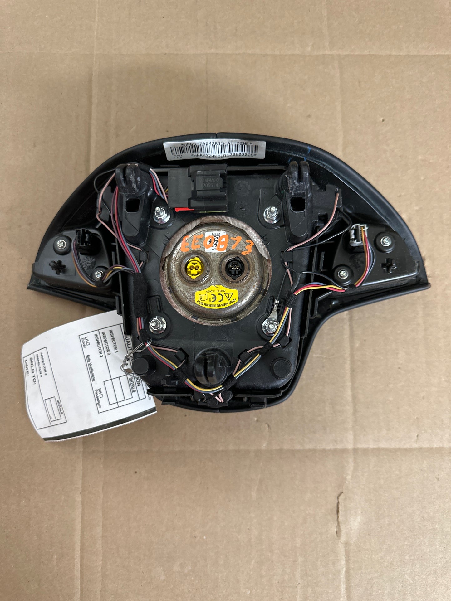 2017 2018 2019 2020 Lincoln mkz steering wheel airbag used oem