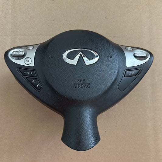 2014 2015 2016 2017 Infiniti qx70 Steering Wheel Airbag Used OEM Black