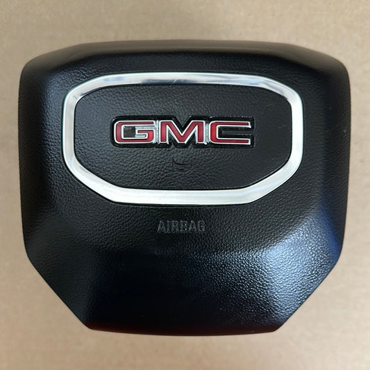 2019 2020 2021 2022 2023 GMC Sierra 1500 Steering Wheel Airbag Used OEM Black