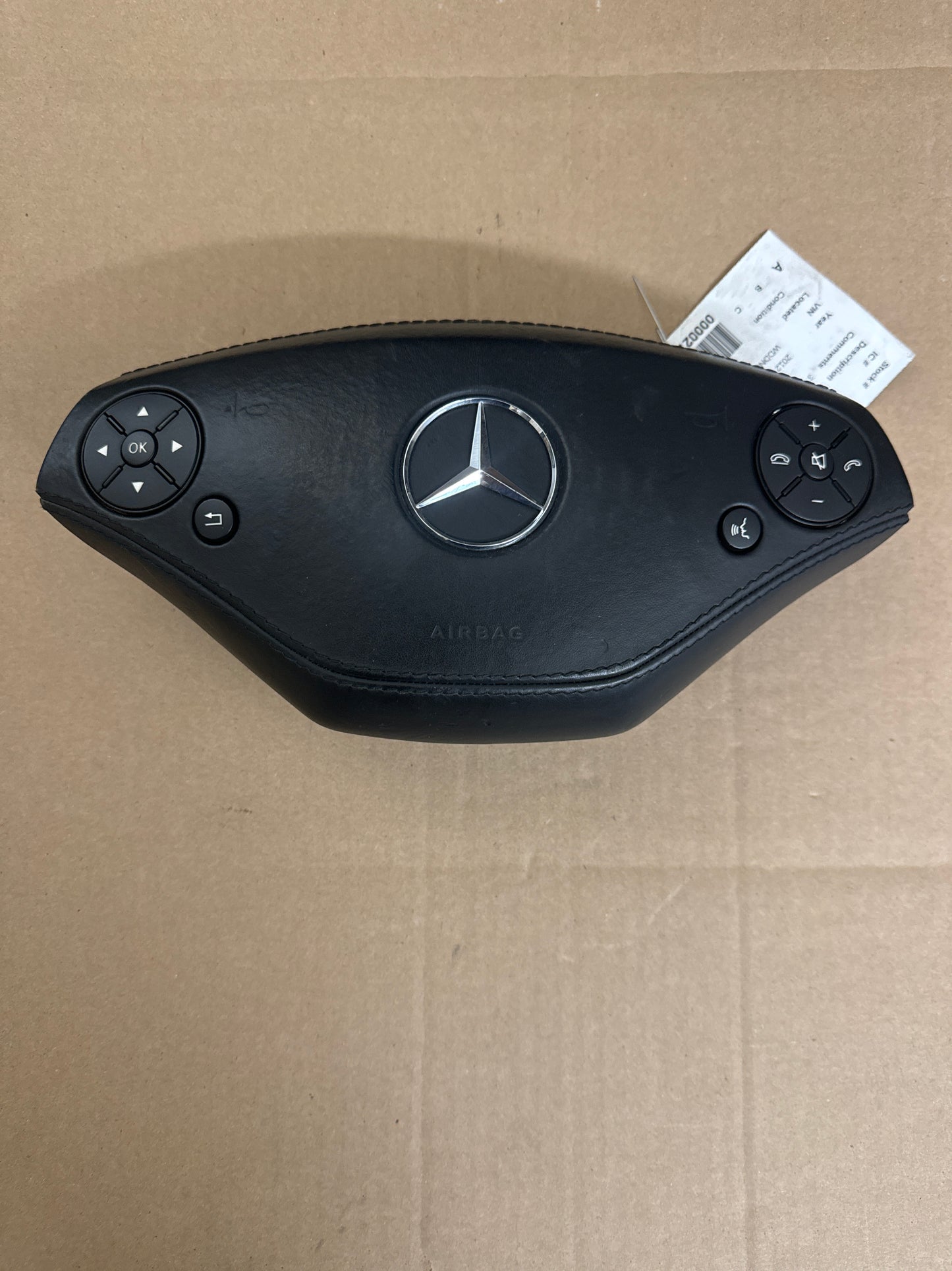 2010 2011 2012 2013 2014 Mercedes s550 s63 w221 cl550 steering wheel airbag used oem black