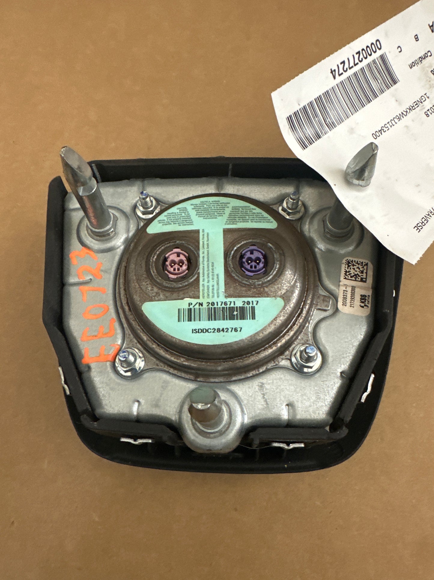 2018 2019 2020 2021 2022 2023 2024 Chevrolet traverse steering wheel airbag used oem black