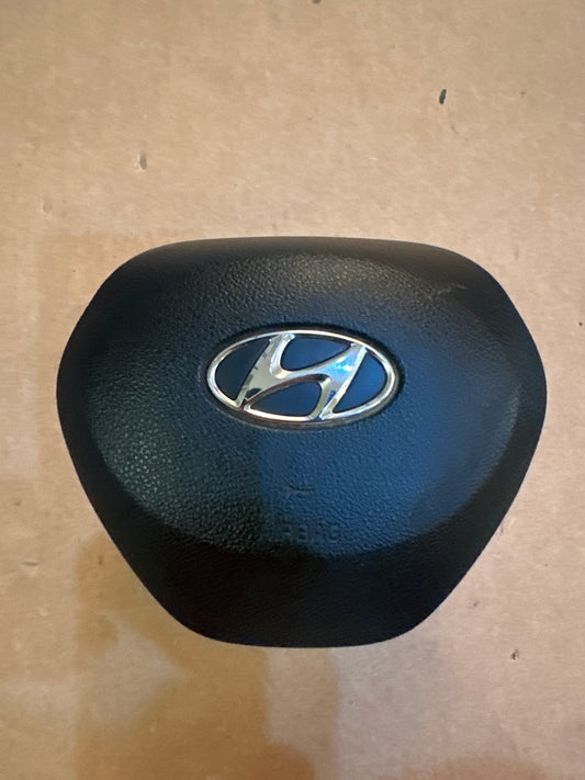 2019 2020 2021 2022 Hyundai Santa Fe steering wheel airbag used oem black