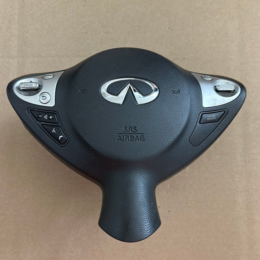 2014 2015 2016 2017 Infiniti qx70 Steering Wheel Airbag Used OEM Black